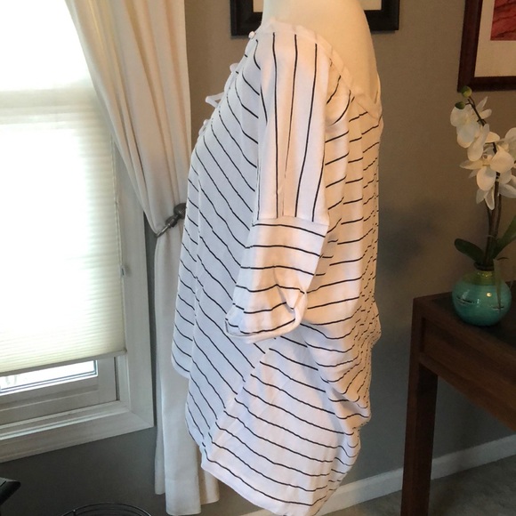 Wildfox Striped Criss Cross Tie - Up T shirt - Picture 5 of 7